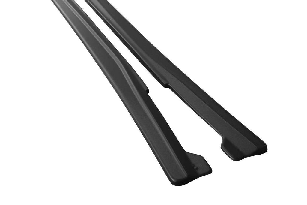 Maxton Design Seitenschweller Ansatz passend für Mercedes A W176/ CLA 117 AMG/ CLA 117 AMG LINE Facelift schwarz Hochglanz