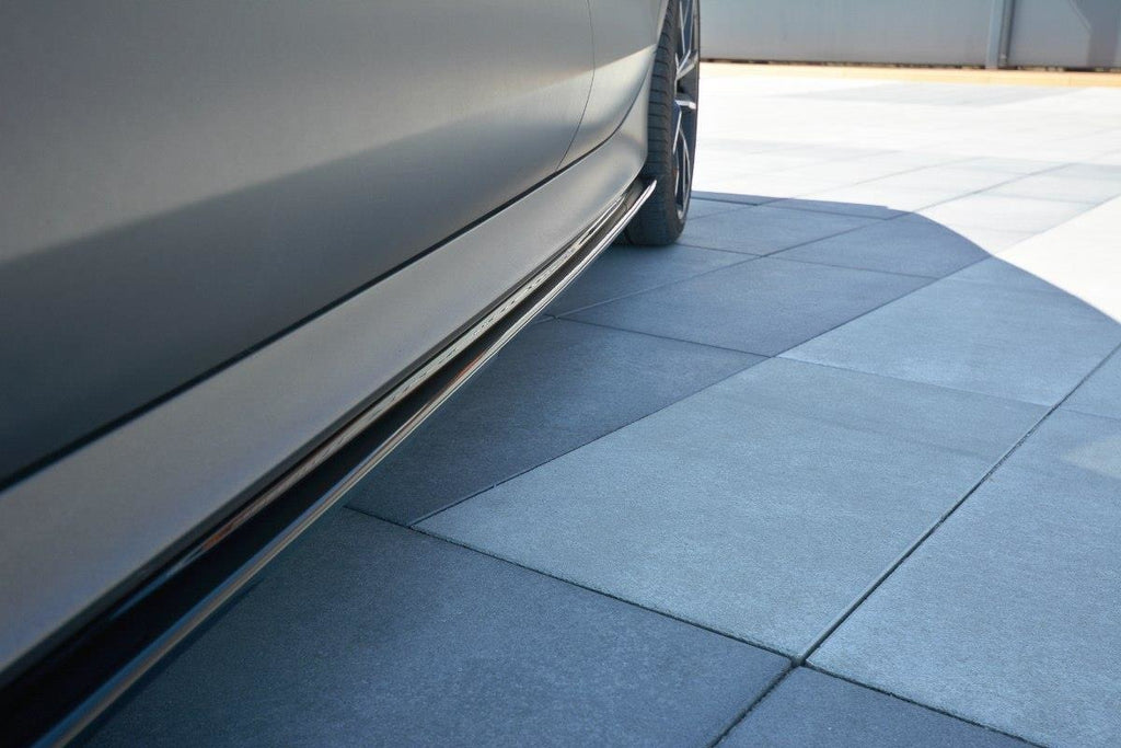 Maxton Design Seitenschweller Ansatz passend für Audi RS7 C7 FL schwarz Hochglanz
