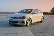 Laden Sie das Bild in den Galerie-Viewer, Maxton Design Seitenschweller Ansatz passend für VW GOLF 7 GTI PREFACE/FACELIFT (breit) schwarz Hochglanz