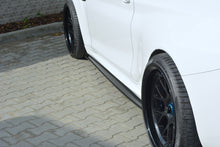 Laden Sie das Bild in den Galerie-Viewer, Maxton Design Seitenschweller Ansatz passend für BMW M2 F87 COUPE schwarz Hochglanz