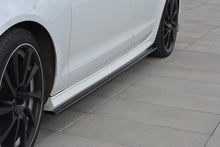 Laden Sie das Bild in den Galerie-Viewer, Maxton Design Seitenschweller Ansatz passend für Audi A6 C7 S-line/ S6 C7 Facelift schwarz Hochglanz