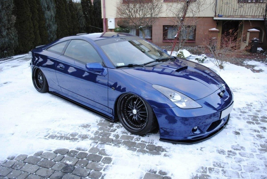 Maxton Design Seitenschweller Ansatz passend für TOYOTA CELICA T23 TS vor Facelift schwarz Hochglanz