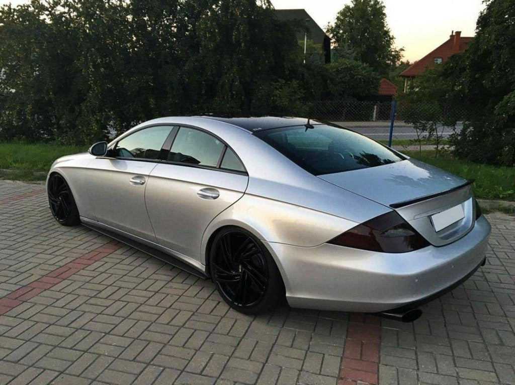 Maxton Design Seitenschweller Ansatz passend für MERCEDES CLS C219 schwarz Hochglanz