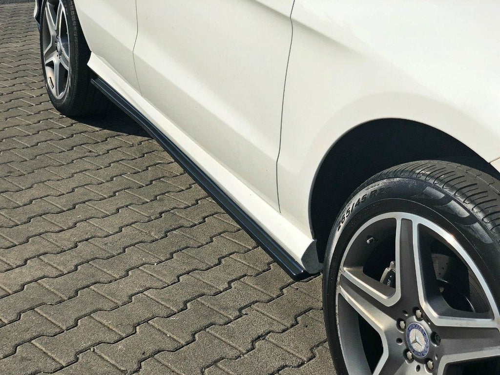 Maxton Design Seitenschweller Ansatz passend für Mercedes GLE W166 AMG-Line schwarz Hochglanz