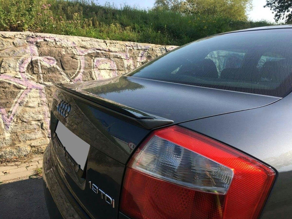 Maxton Design Spoiler CAP passend für Audi A4 S-Line B6 Limousine schwarz Hochglanz