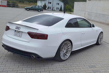 Laden Sie das Bild in den Galerie-Viewer, Maxton Design Mittlerer Diffusor Heck Ansatz passend für AUDI A5 S-LINE Facelift DTM LOOK schwarz Hochglanz