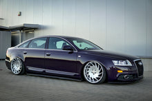 Laden Sie das Bild in den Galerie-Viewer, Maxton Design Seitenschweller Ansatz passend für AUDI A6 C6 S-LINE (vor Facelift/FACELIFT) schwarz Hochglanz