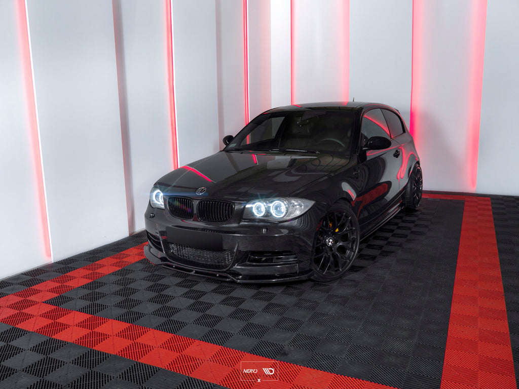 Maxton Design Seitenschweller Ansatz passend für BMW 1er E81/ E87 FACELIFT schwarz Hochglanz