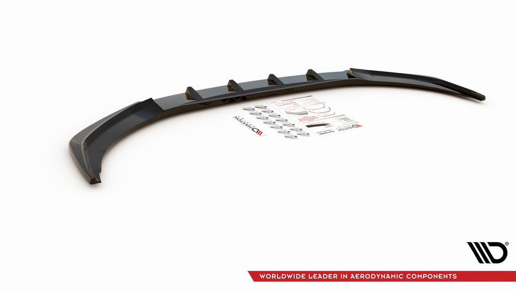Maxton Design Front Ansatz passend für V.1 Audi A1 S-Line GB schwarz Hochglanz