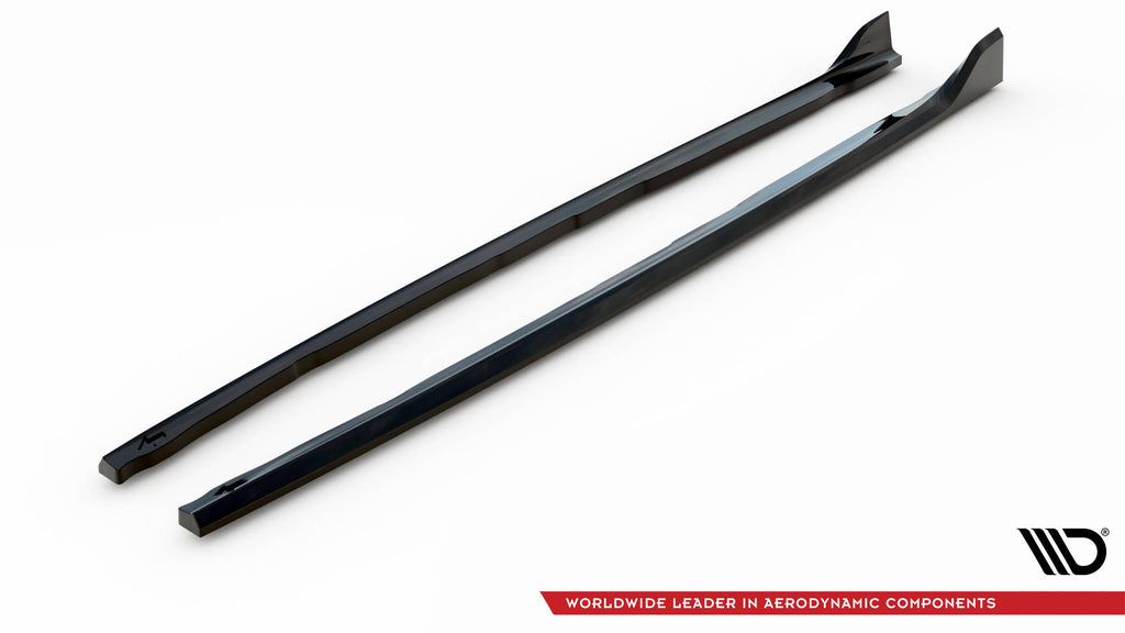 Maxton Design Seitenschweller Ansatz für V.5 BMW 1er F40 M-Paket/ M135i  schwarz Hochglanz