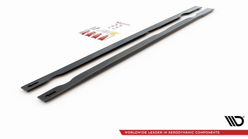 Maxton Design Seitenschweller Ansatz passend für VW Golf 7 GTI TCR  schwarz Hochglanz