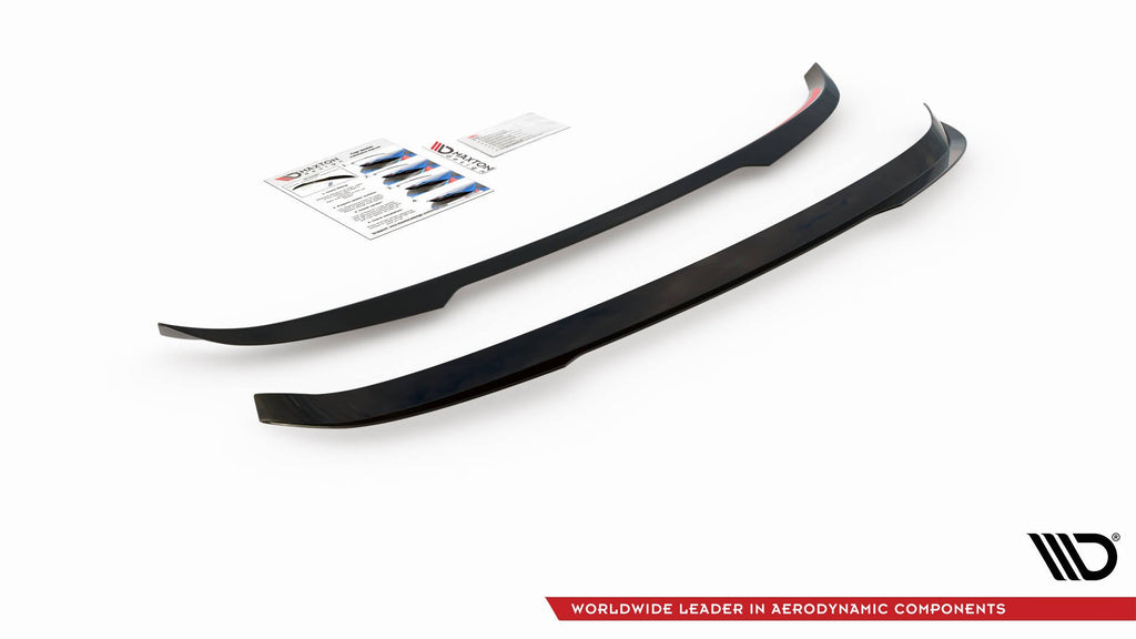 Maxton Design Spoiler CAP für BMW 3er Touring G21  schwarz Hochglanz