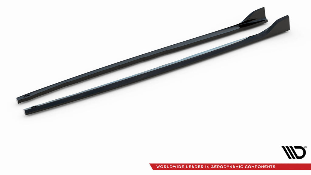 Maxton Design Seitenschweller Ansatz für V.5 BMW 1er F40 M-Paket/ M135i  schwarz Hochglanz
