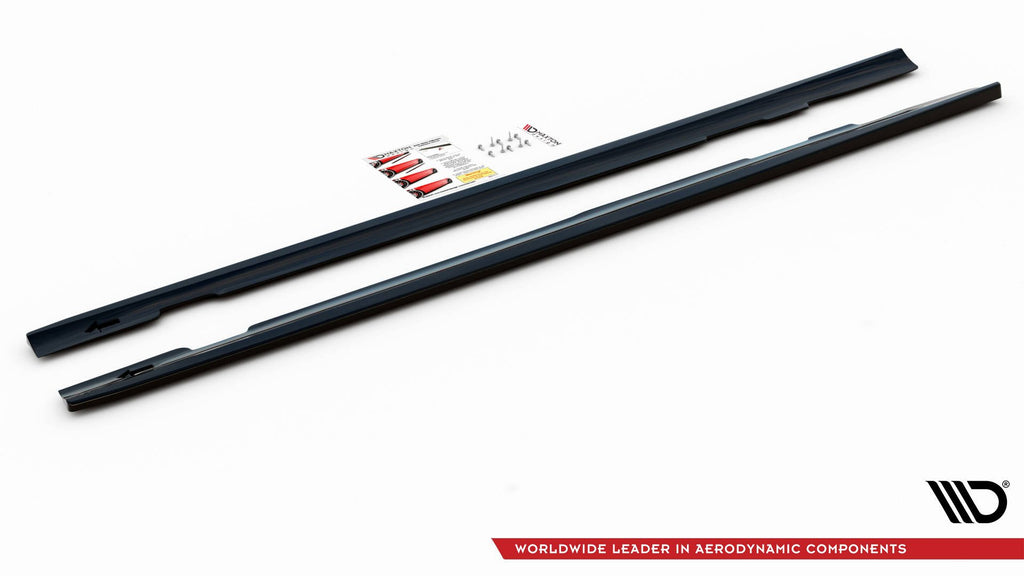 Maxton Design Seitenschweller Ansatz passend für Mercedes-Benz CLS AMG-Line C257 schwarz Hochglanz