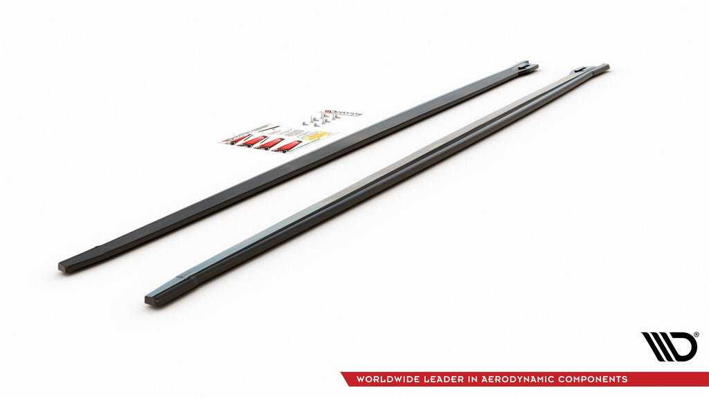 Maxton Design Seitenschweller Ansatz passend für BMW X2 F39 M-Paket schwarz Hochglanz