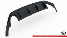 Laden Sie das Bild in den Galerie-Viewer, Maxton Design Diffusor Heck Ansatz passend für V.3 Ford Focus ST Mk4  schwarz Hochglanz