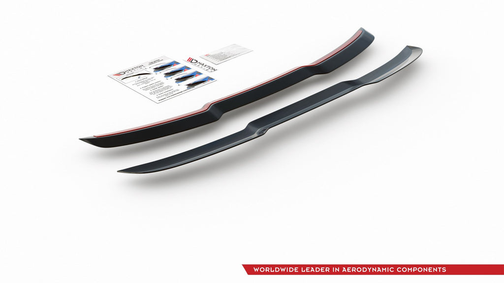 Maxton Design Spoiler CAP passend für passend für Audi S6 / A6 S-Line C7 Avant schwarz Hochglanz schwarz Hochglanz