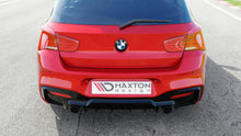 Laden Sie das Bild in den Galerie-Viewer, Maxton Design Diffusor Heck Ansatz passend für Bmw 1 F20/ F21 Facelift M-Power schwarz Hochglanz