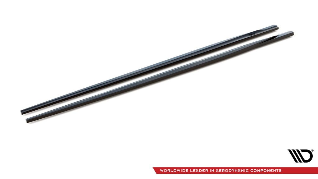 Maxton Design Seitenschweller Ansatz für BMW 2 M-Paket F22 schwarz Hochglanz