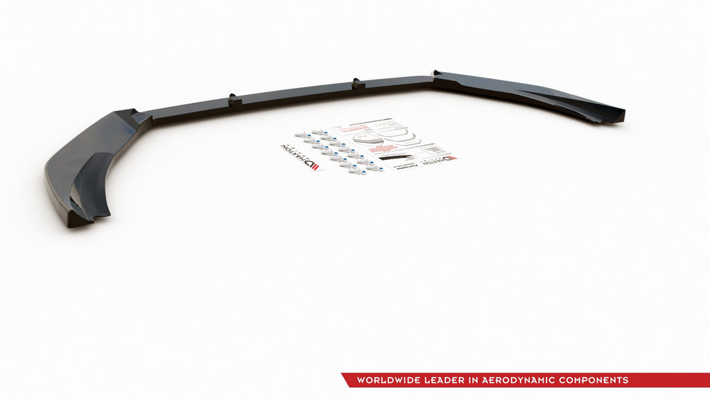 Maxton Design Front Ansatz passend für V.7 Ford Fiesta Mk8 ST / ST-Line schwarz Hochglanz