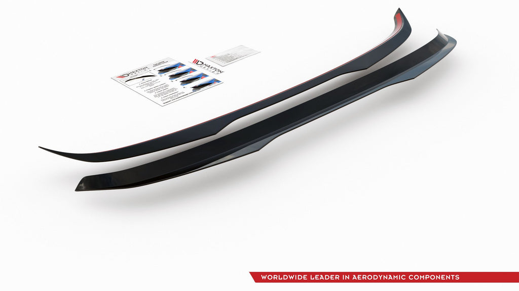 Maxton Design Spoiler CAP passend für V.2 Hyundai I30 N Mk3 Hatchback schwarz Hochglanz