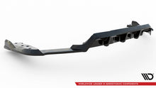 Laden Sie das Bild in den Galerie-Viewer, Maxton Design Mittlerer Diffusor Heck Ansatz DTM Look für BMW X6 M F96 schwarz Hochglanz