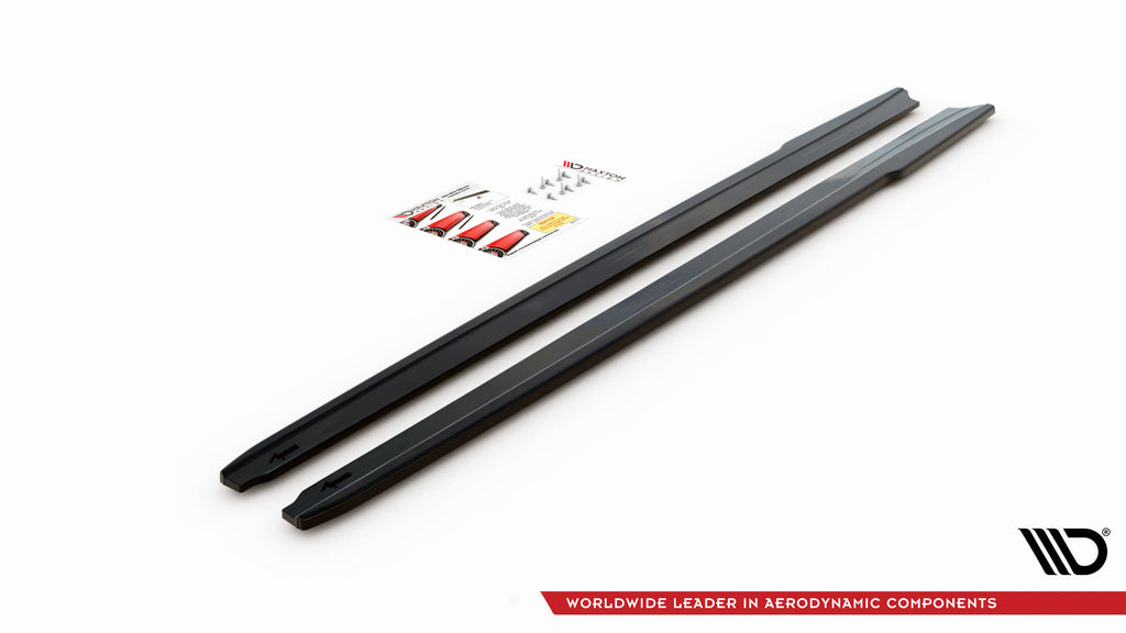 Maxton Design Seitenschweller Ansatz für BMW Z4 M-Paket G29 schwarz Hochglanz