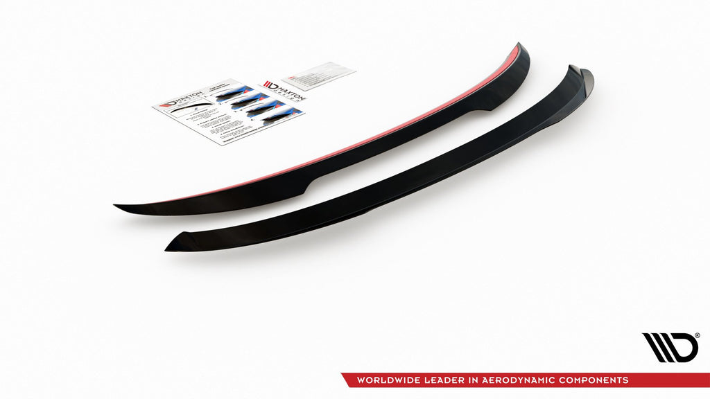 Maxton Design Spoiler CAP passend für Ford Puma schwarz Hochglanz