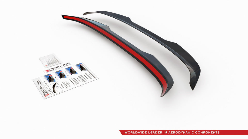 Maxton Design Spoiler CAP passend für V.2 Hyundai I30 N Mk3 Hatchback schwarz Hochglanz