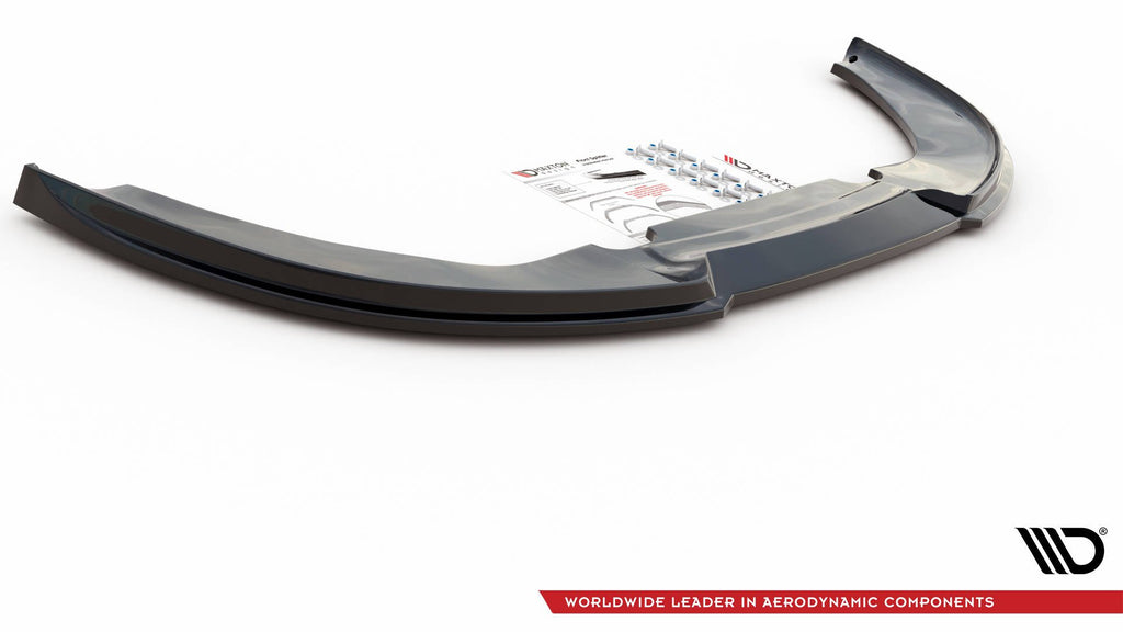 Maxton Design Front Ansatz passend für V.1 Audi RS4 B7 schwarz Hochglanz