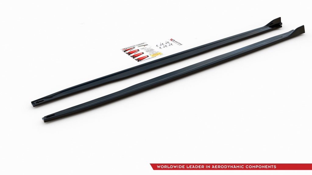 Maxton Design Seitenschweller Ansatz passend für Toyota Corolla XII Touring Sports schwarz Hochglanz