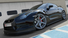 Laden Sie das Bild in den Galerie-Viewer, Maxton Design Seitenschweller Ansatz passend für NISSAN GT-R vor Facelift COUPE (R35-SERIES) schwarz Hochglanz