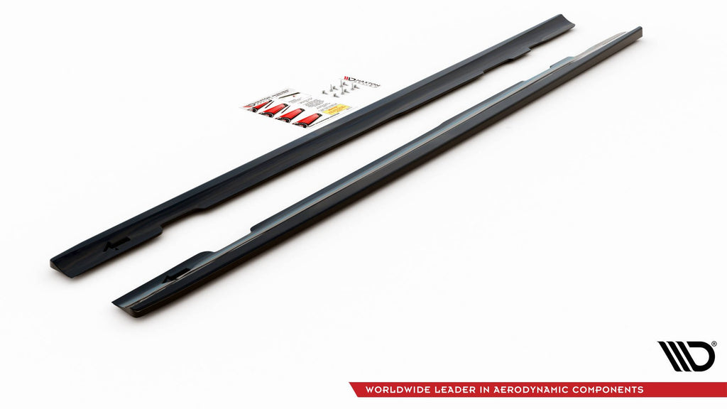 Maxton Design Seitenschweller Ansatz passend für Mercedes-Benz CLS AMG-Line C257 schwarz Hochglanz
