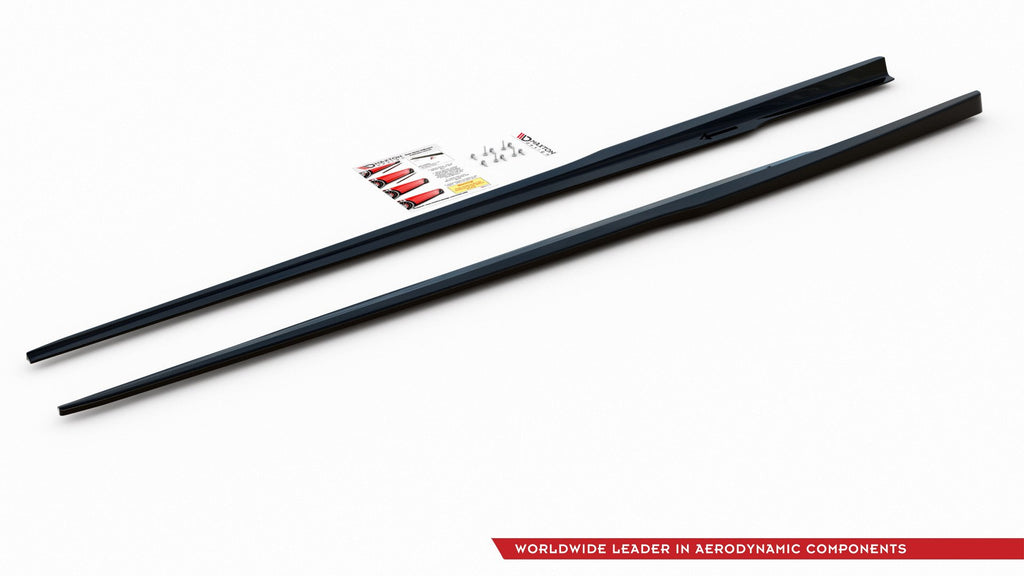 Maxton Design Seitenschweller Ansatz passend für Bmw M850i G15 schwarz Hochglanz