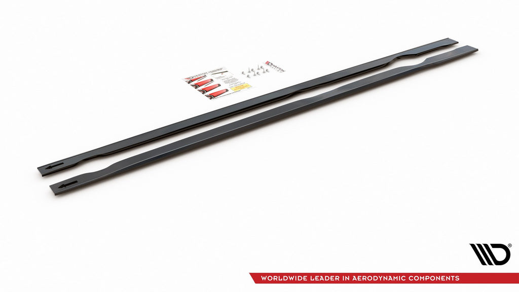 Maxton Design Seitenschweller Ansatz passend für VW Golf 7 GTI TCR  schwarz Hochglanz