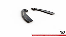 Laden Sie das Bild in den Galerie-Viewer, Maxton Design Heck Ansatz Flaps Diffusor für BMW X6 M F86 schwarz Hochglanz
