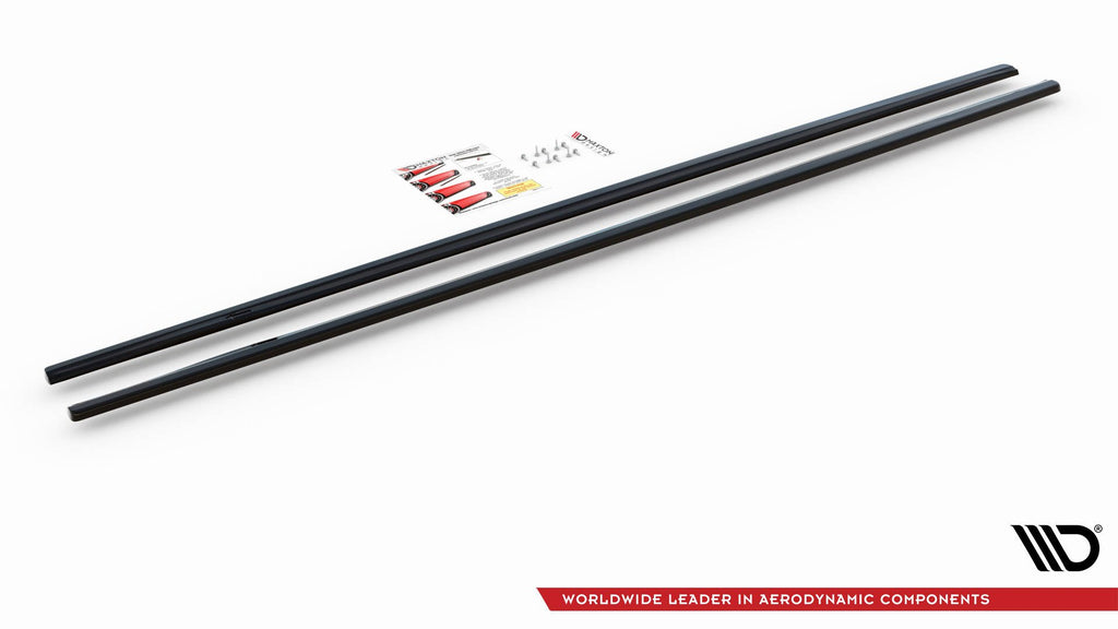 Maxton Design Seitenschweller Ansatz für BMW M5  / 5 M-Paket E39 schwarz Hochglanz