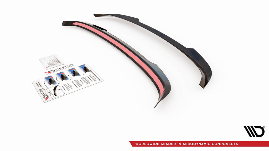 Maxton Design Spoiler CAP für BMW 3er Touring G21  schwarz Hochglanz