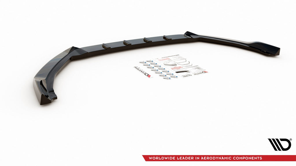 Maxton Design Front Ansatz passend für V.7 Ford Focus ST / ST-Line Mk4 schwarz Hochglanz