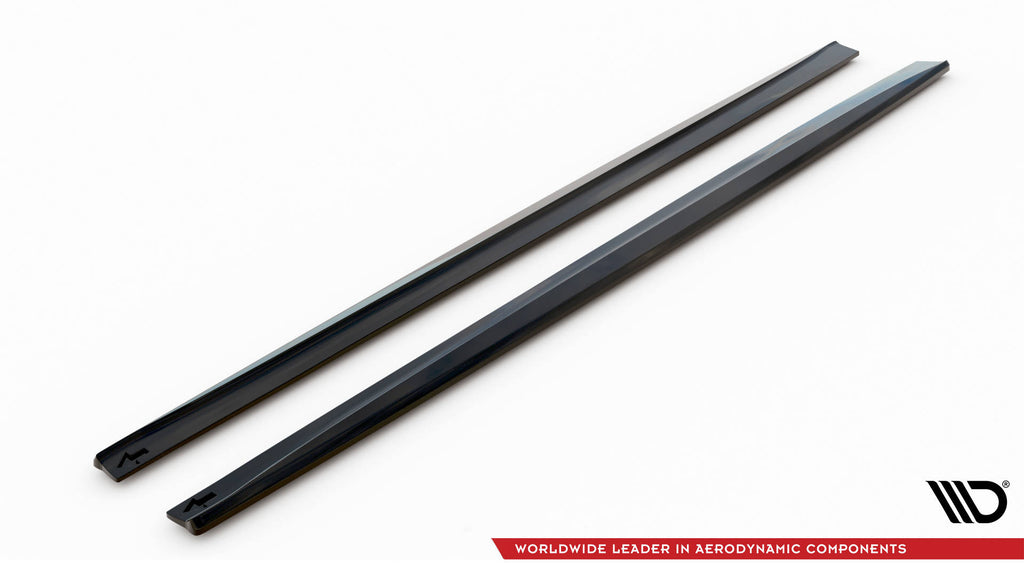 Maxton Design Seitenschweller Ansatz für BMW 4er Gran Coupe F36 schwarz Hochglanz