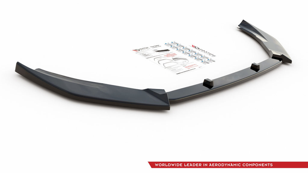 Maxton Design Front Ansatz passend für V.7 Ford Fiesta Mk8 ST / ST-Line schwarz Hochglanz