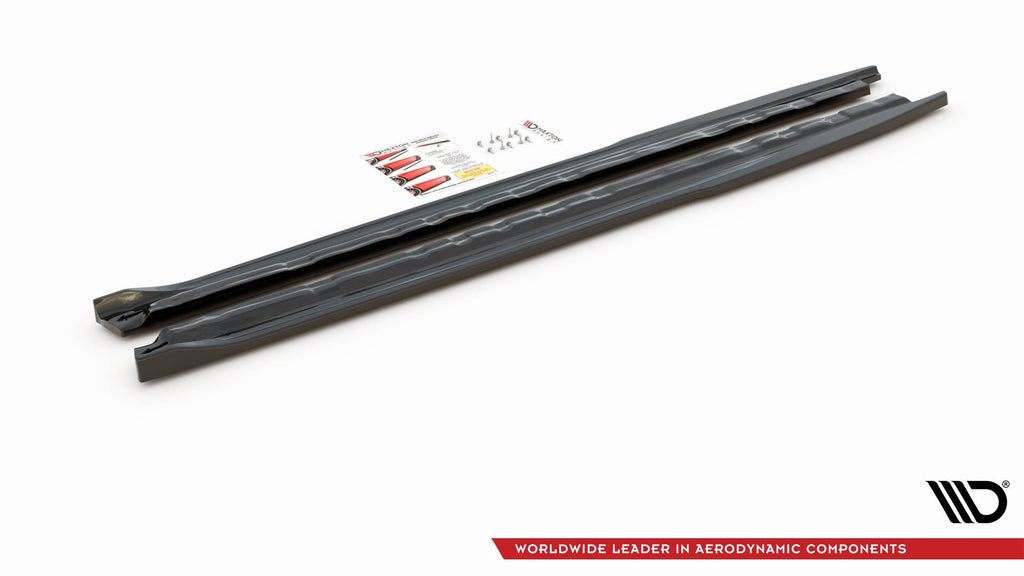 Maxton Design Seitenschweller Ansatz passend für Audi A1 S-Line GB schwarz Hochglanz