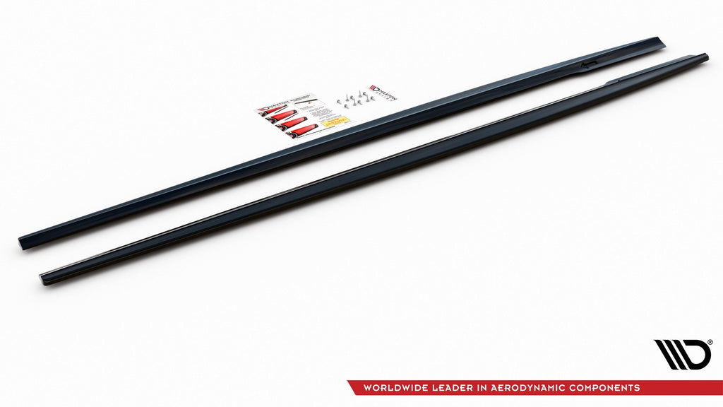 Maxton Design Seitenschweller Ansatz passend für Mercedes-Benz E63 AMG Kombi S213 schwarz Hochglanz