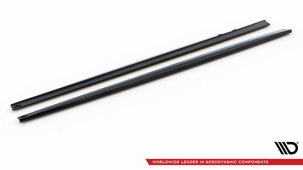 Maxton Design Seitenschweller Ansatz für BMW 4er Gran Coupe F36 schwarz Hochglanz