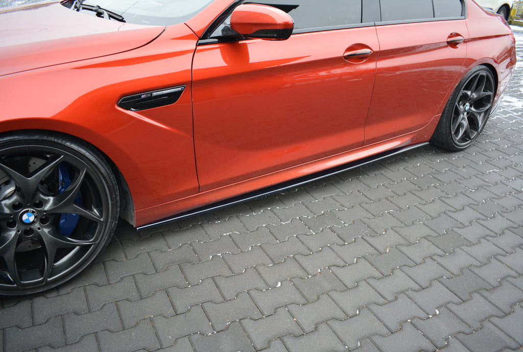 Maxton Design Seitenschweller Ansatz passend für BMW M6 GRAN COUPE schwarz Hochglanz
