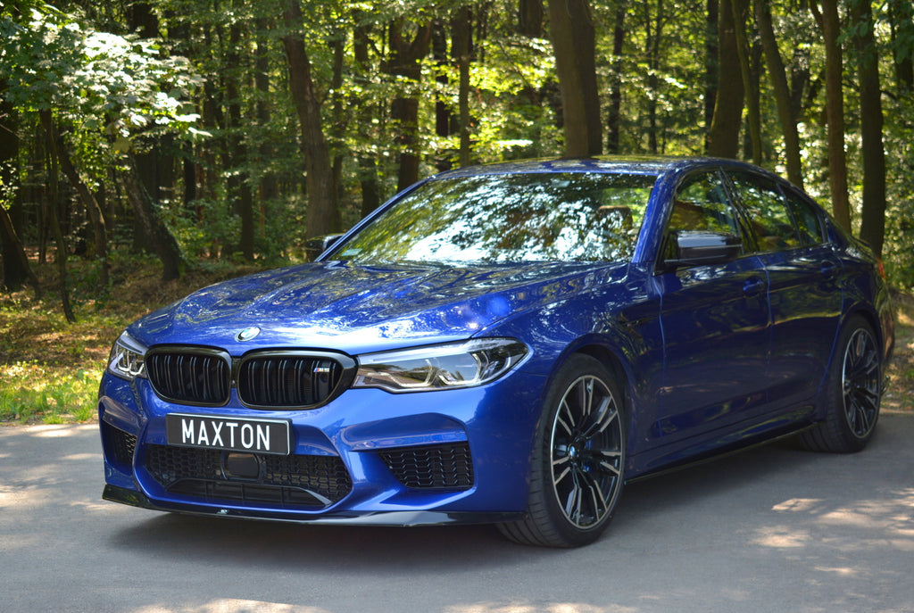 Maxton Design Front Ansatz passend für V.1 BMW M5 F90 schwarz Hochglanz