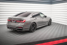 Laden Sie das Bild in den Galerie-Viewer, Maxton Design Seitenschweller Ansatz für BMW 7 M-Paket G11 Facelift schwarz Hochglanz