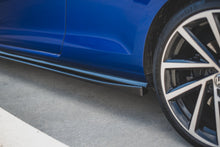 Laden Sie das Bild in den Galerie-Viewer, Maxton Design Seitenschweller Ansatz passend für V.4 VW Golf 7 R GTI Facelift schwarz Hochglanz