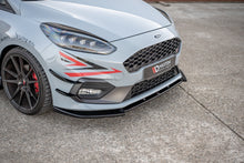 Laden Sie das Bild in den Galerie-Viewer, Maxton Design Front Ansatz passend für V.7 Ford Fiesta Mk8 ST / ST-Line schwarz Hochglanz