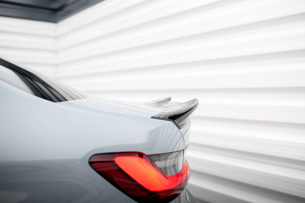 Maxton Design Spoiler CAP für 3D BMW 3er M340i / M-Paket Limousine G20 Facelift schwarz Hochglanz